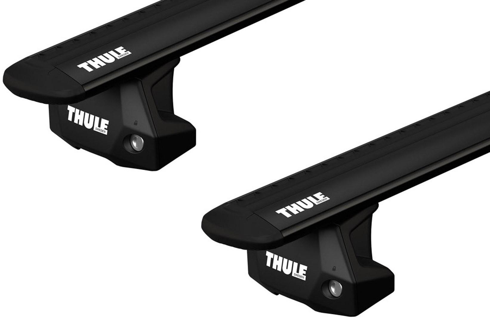 Багажник в штатні місця на рейлінге Thule Wingbar Evo Black для Nissan Kicks (mkI) 2016→ (TH 7111B-7106-6086)