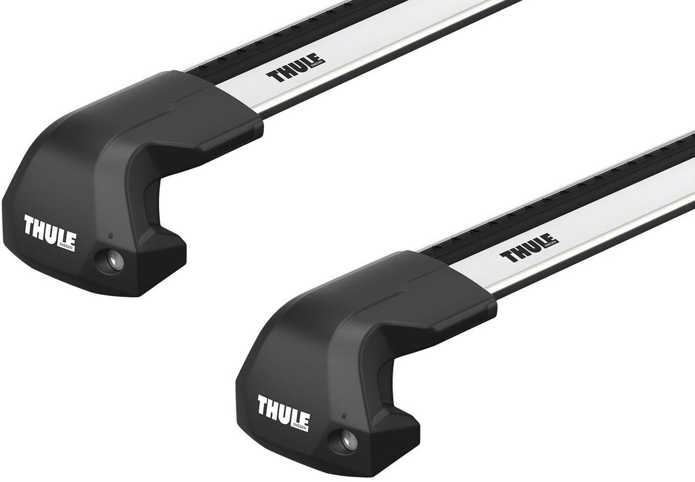 Багажник в штатні місця на рейлінге Thule Wingbar Edge для Toyota Highlander (mkIV) 2019→ (TH 7215-7215-7207-7100)