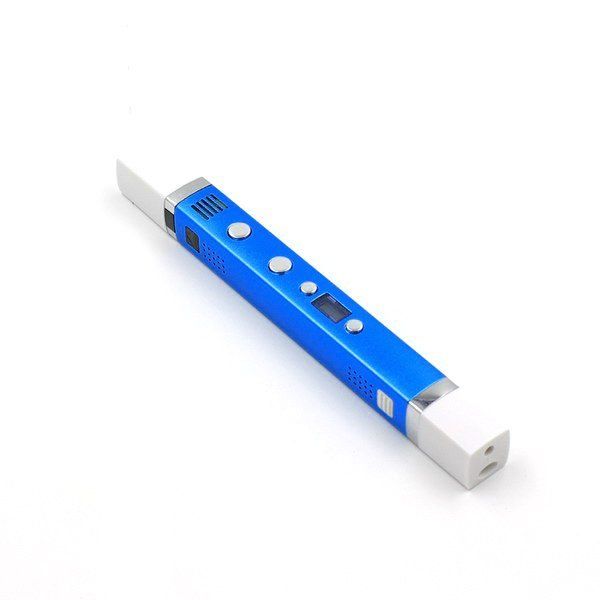 3д ручка MyRiwell 3 RP100C Blue + 30 м пластика + трафарети