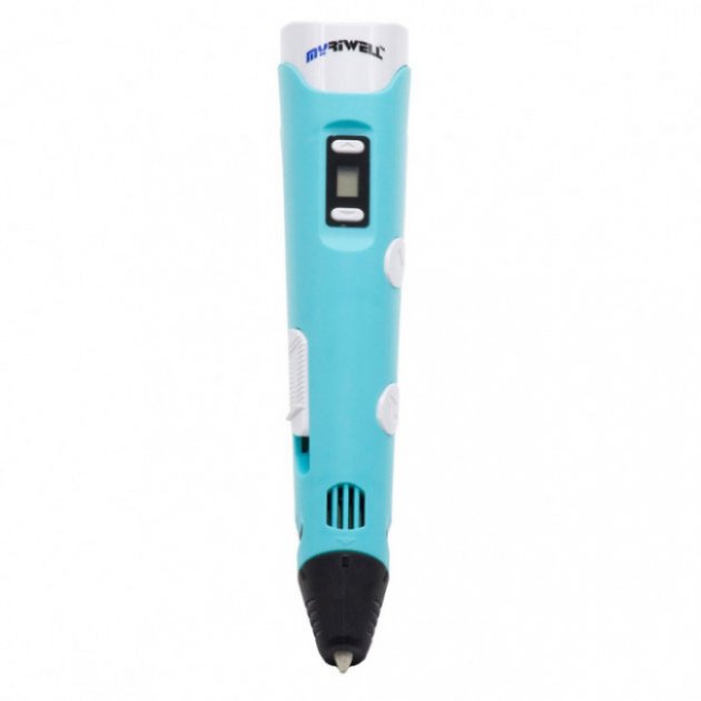 3д ручка MyRiwell 2 RP100B Blue + 30 м пластика + трафарети