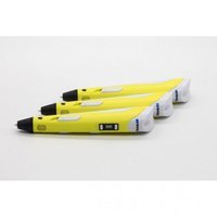3д ручка MyRiwell 2 RP100B Yellow + 30 м пластика + трафарети