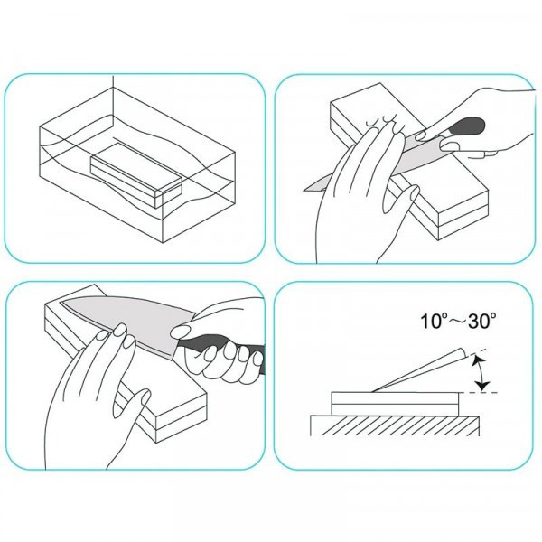 Точильний камінь Risam RW214 зернистість 400, 1500 водний