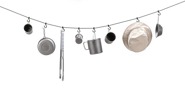 Мотузка Naturehike NH19PJ040 430 мм, темно-сірий