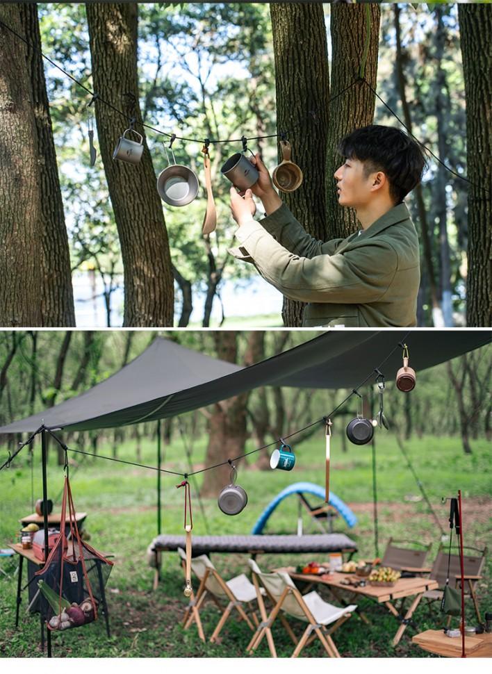 Мотузка Naturehike NH19PJ040 430 мм, темно-сірий