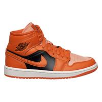Кросівки жіночі Nike Jordan 1 Mid Orange Black (DM3381-600)