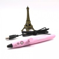 3д ручка MyRiwell RP200A Pink (PLA) + 30 м пластика + трафарети