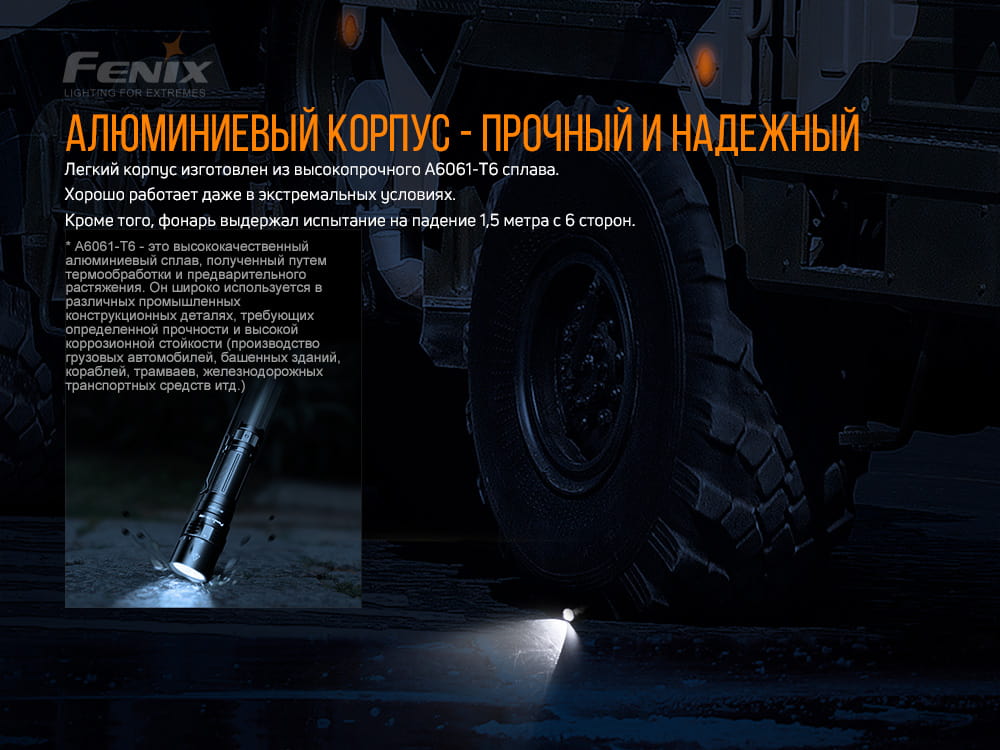 Ліхтар ручний Fenix PD40R V2.0 PD40RV20