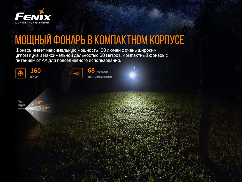 Ліхтар ручний Fenix E12 V2.0 E12V20