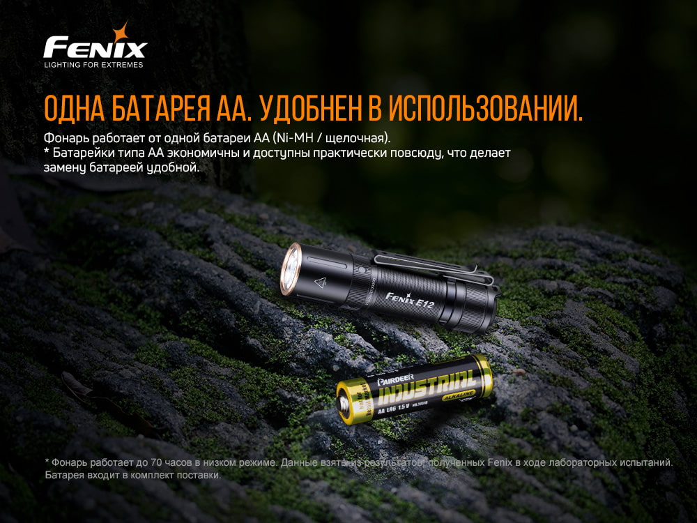 Ліхтар ручний Fenix E12 V2.0 E12V20