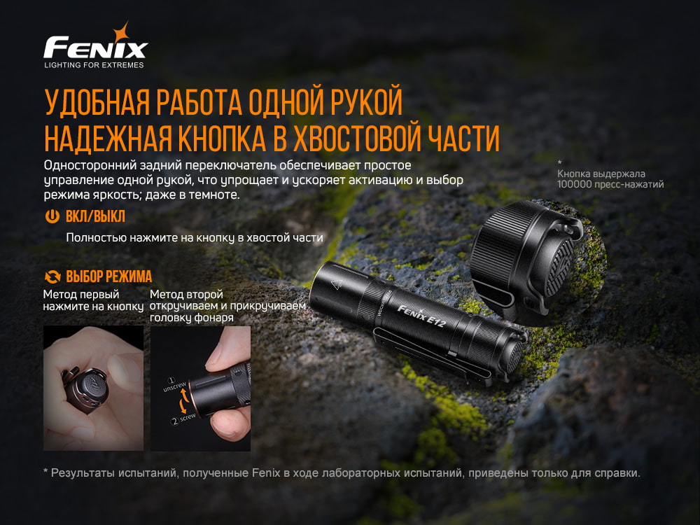 Ліхтар ручний Fenix E12 V2.0 E12V20