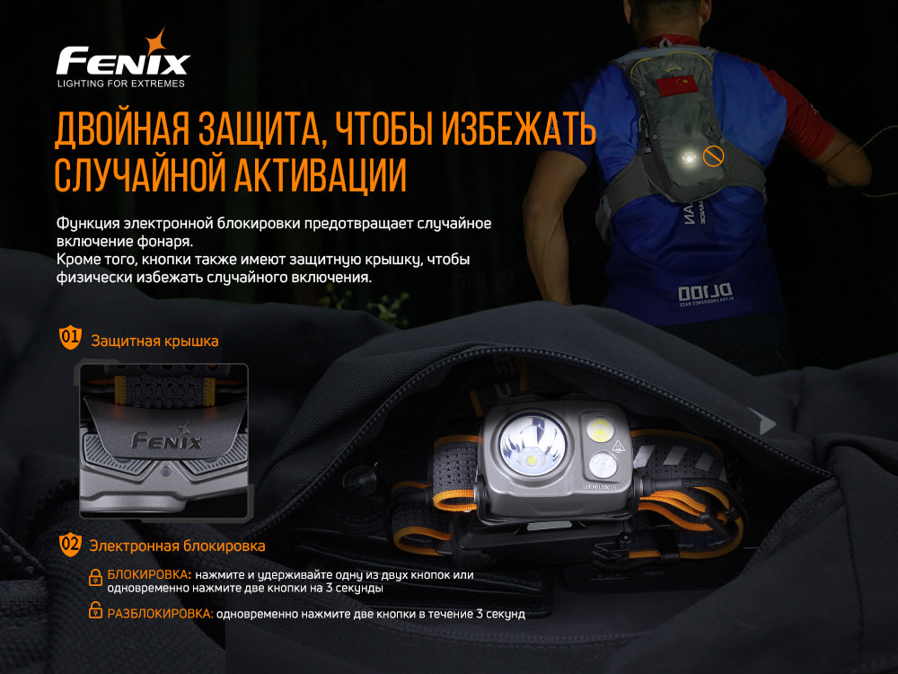 Ліхтар налобний Fenix HP16R
