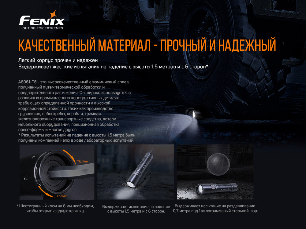 Ліхтар ручний Fenix WF30RE
