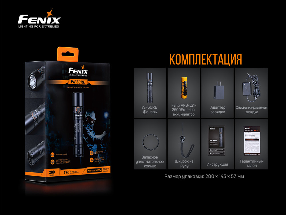 Ліхтар ручний Fenix WF30RE