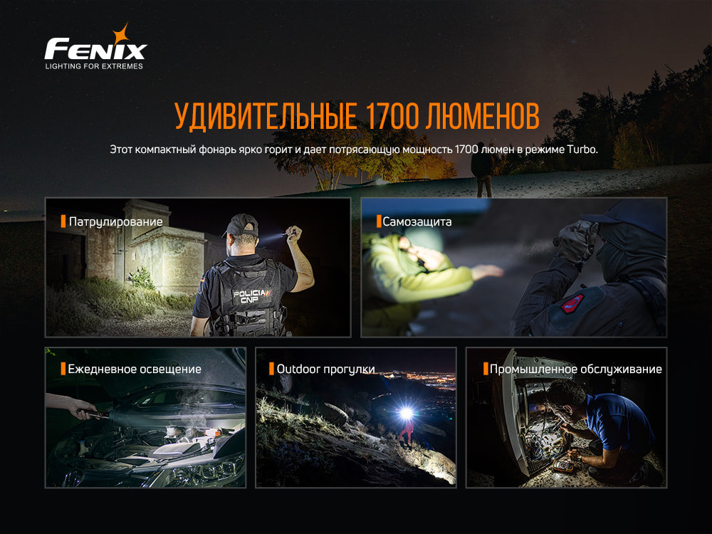 Ліхтар ручний Fenix PD35 V3.0 PD35V30
