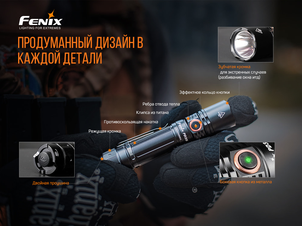 Ліхтар ручний Fenix PD35 V3.0 PD35V30