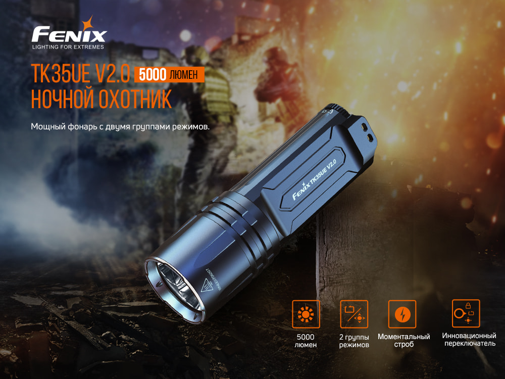 Ліхтар ручний Fenix TK35UE V2.0 TK35UEV20