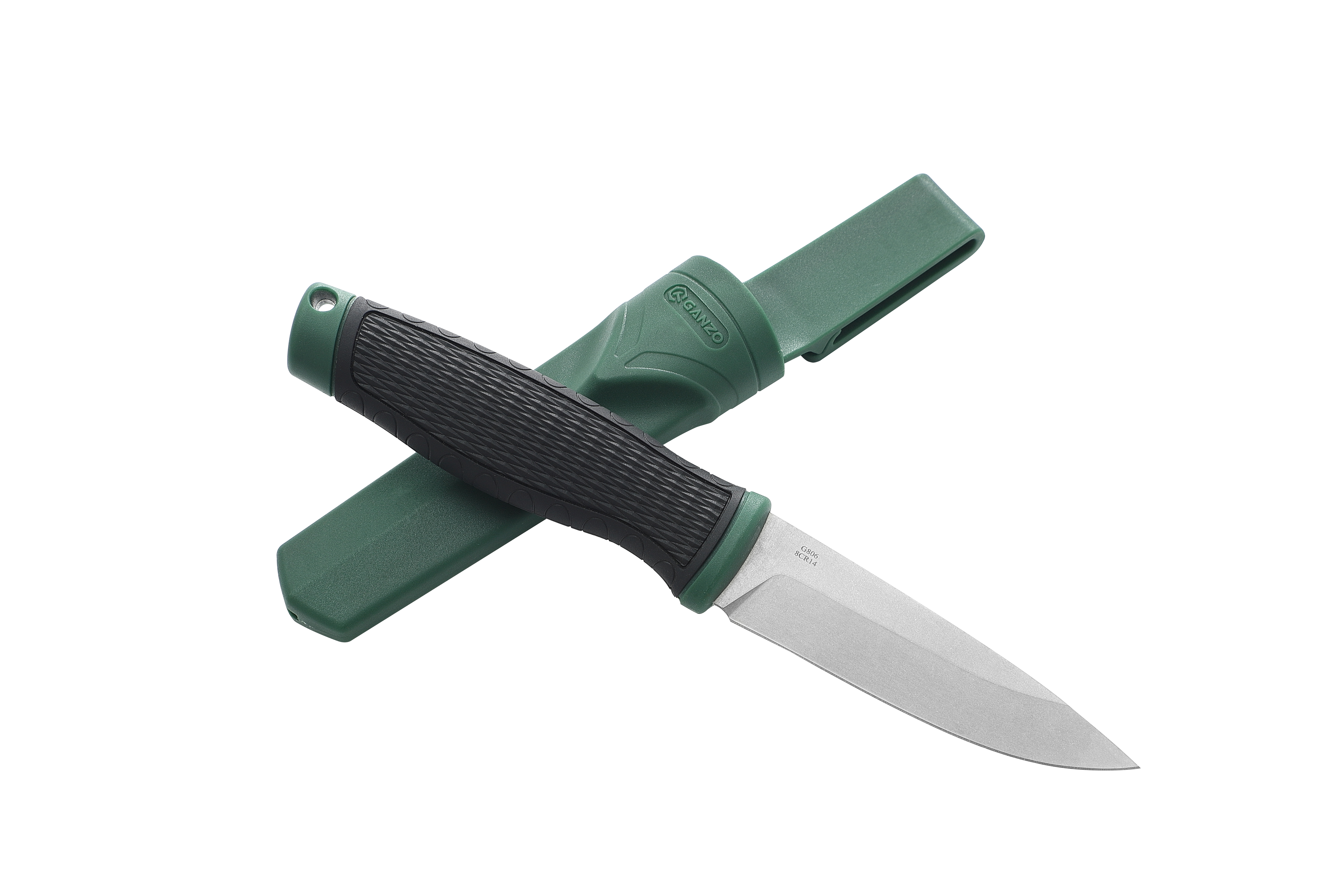 Ніж Ganzo G806-GB зелений з чохлом