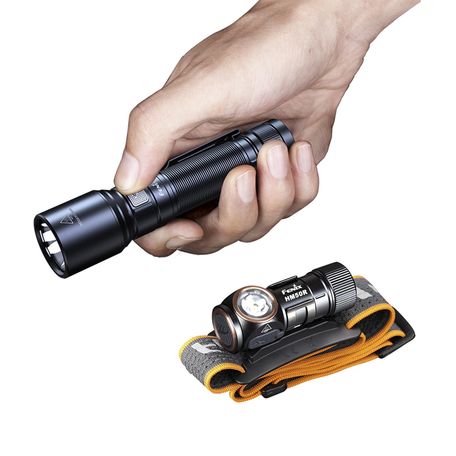 Комплект ліхтар ручний Fenix C6 V3.0 C6V30 + налобний Fenix HM50R V2.0 HM50RV20