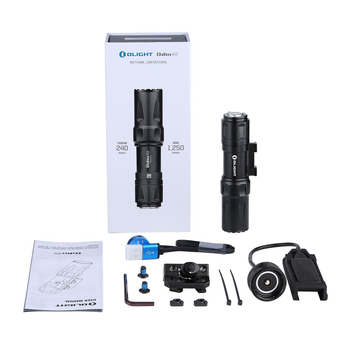 Ліхтар Olight Odin Mini Desert Tan з кріпленням M-LOK