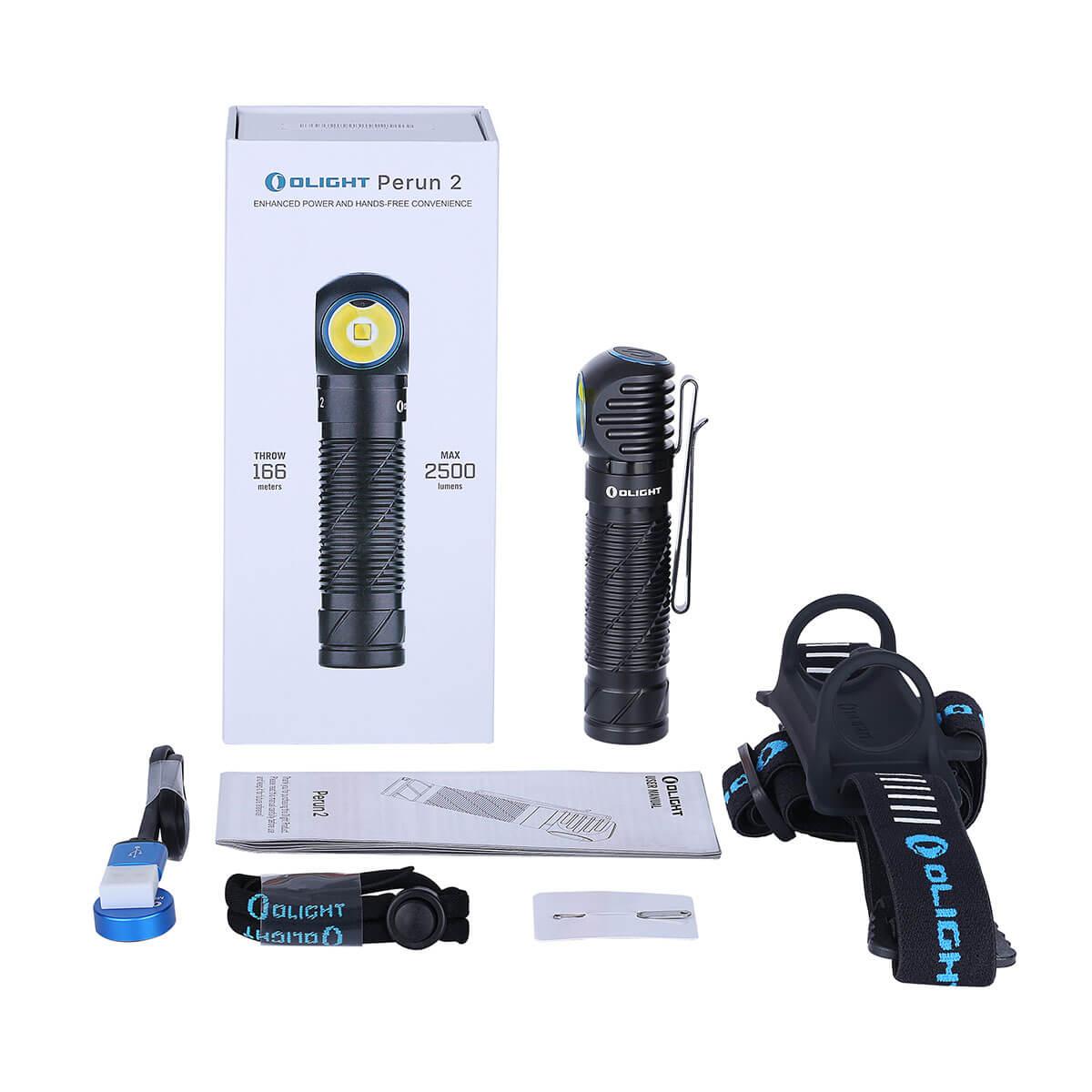 Ліхтар Olight Perun 2 Black (Cree XH-P 50 CW, 2500 люмен)