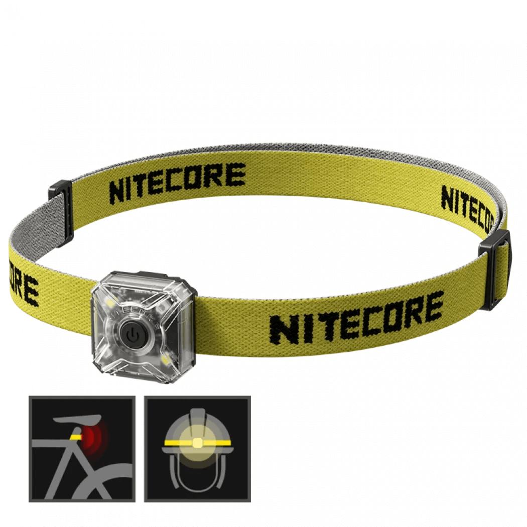 Ліхтар налобний + велосипедний маяк Nitecore NU05 KIT V2 (2xWhite LED + 2xRed LED, 40 люмен)