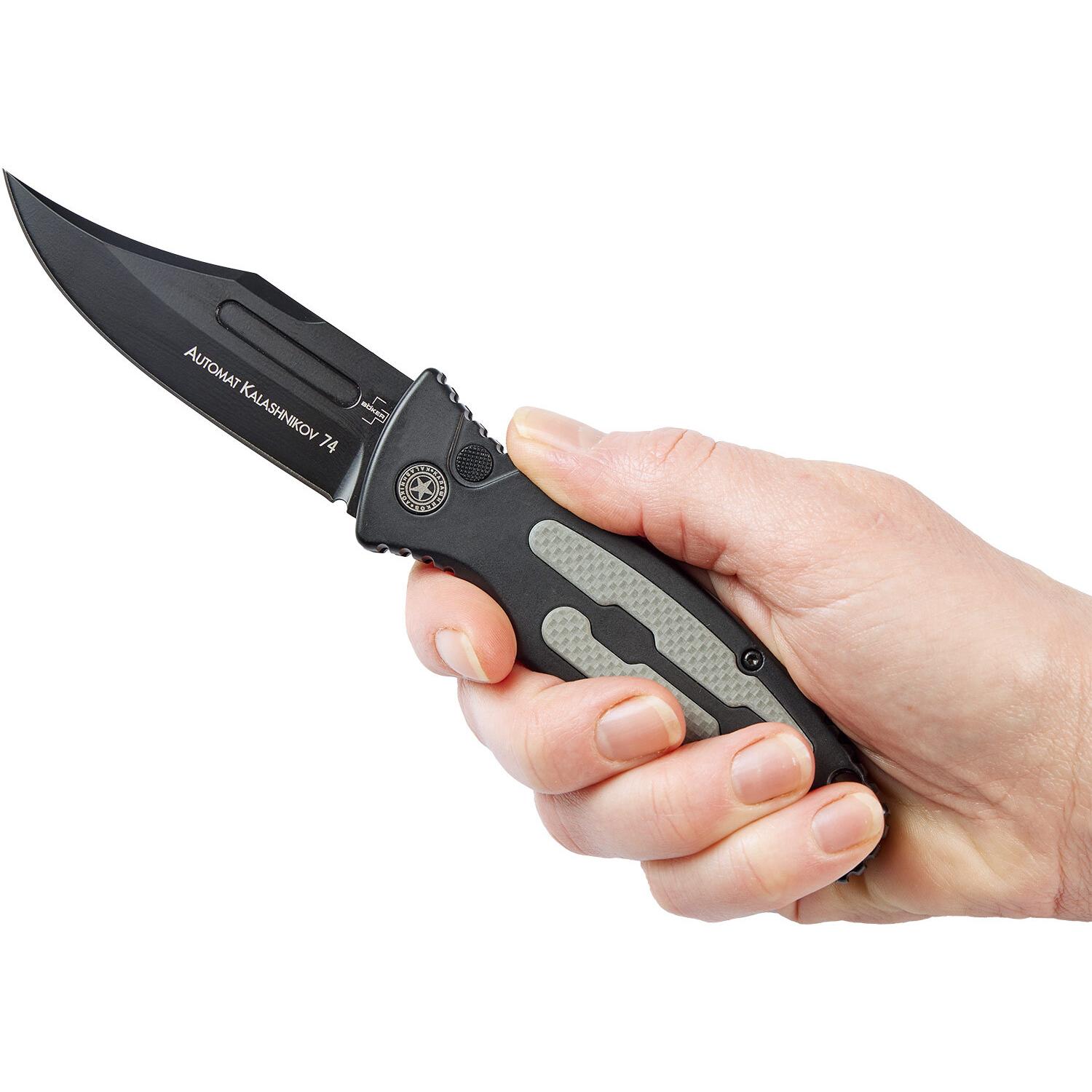 Ніж Boker Plus Kalashnikov 74 Auto Black 01KALS136 2373.10.24