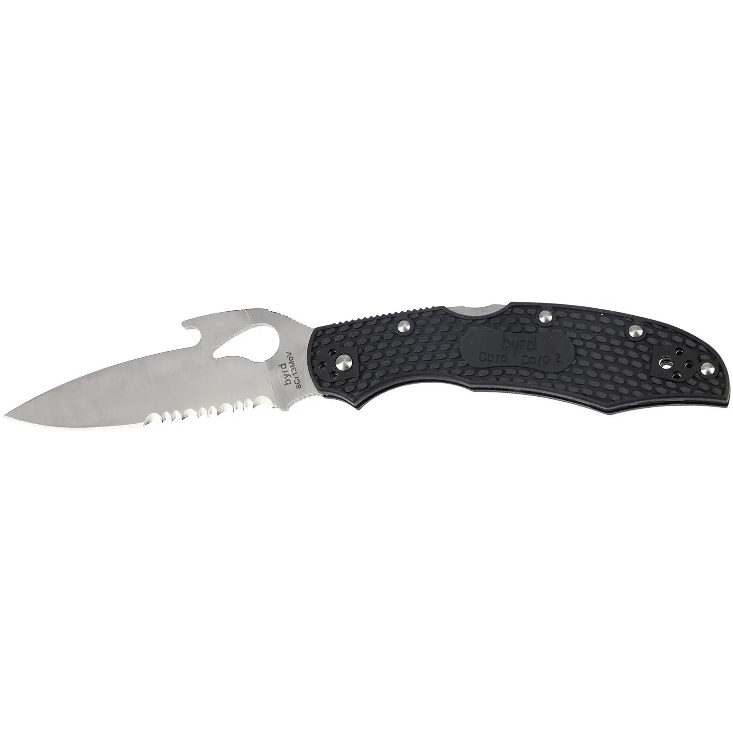 Ніж Spyderco Byrd Cara Cara 2 Half Serrated BY03PSBK2W 87.13.85