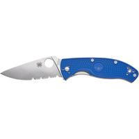 Ніж Spyderco Tenacious blue напівсерейтор C122PSBL 87.14.81
