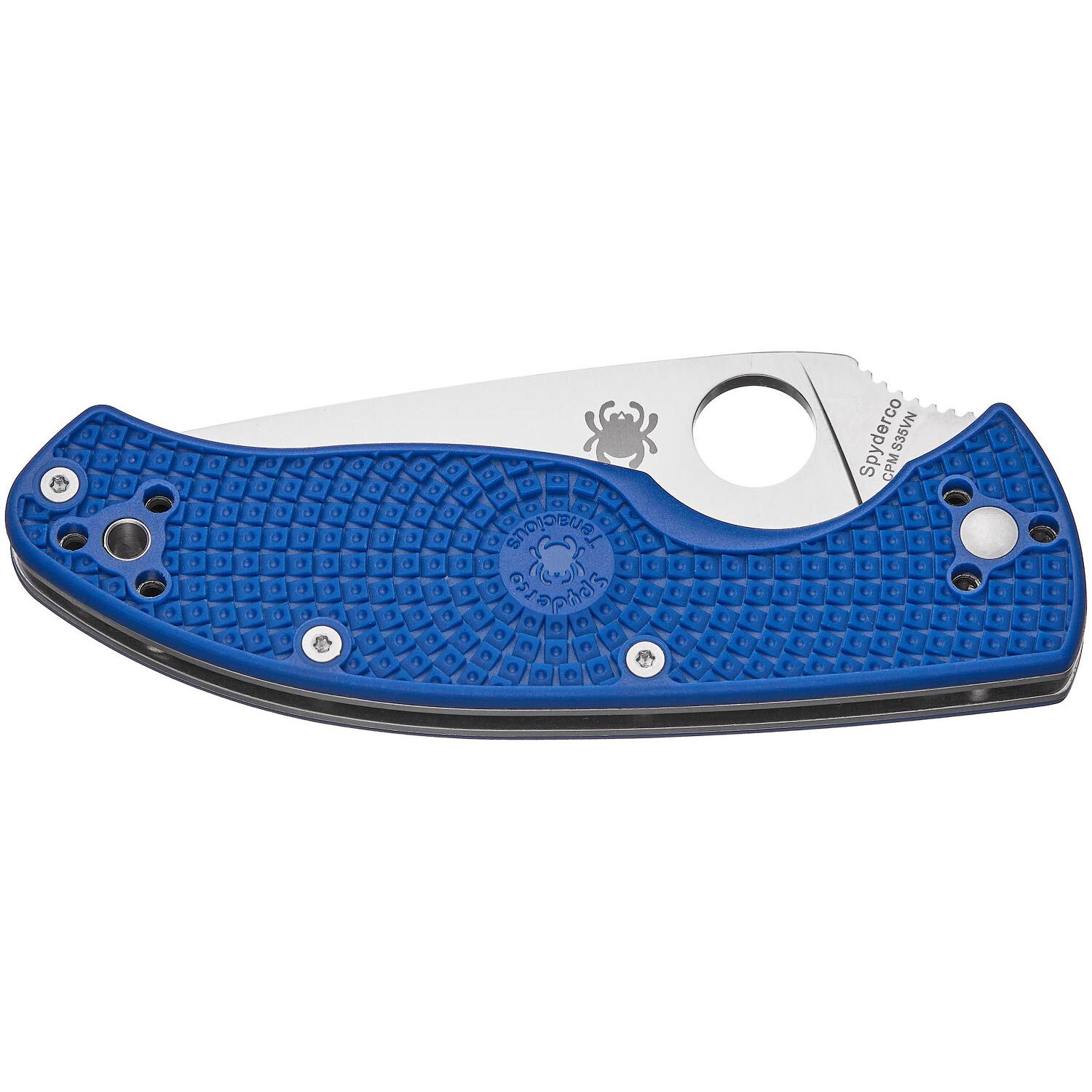 Ніж Spyderco Tenacious blue напівсерейтор C122PSBL 87.14.81