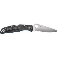 Ніж Spyderco Endura 4 Thin Blue Line напівсерейтор C10FPSBKBL 87.14.82