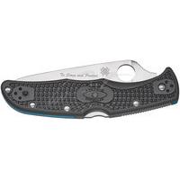 Ніж Spyderco Endura 4 Thin Blue Line напівсерейтор C10FPSBKBL 87.14.82