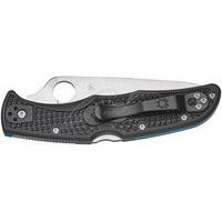 Ніж Spyderco Endura 4 Thin Blue Line напівсерейтор C10FPSBKBL 87.14.82