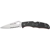 Ніж Spyderco Endura 4 Thin Red Line напівсерейтор C10FPSBKRD 87.14.88