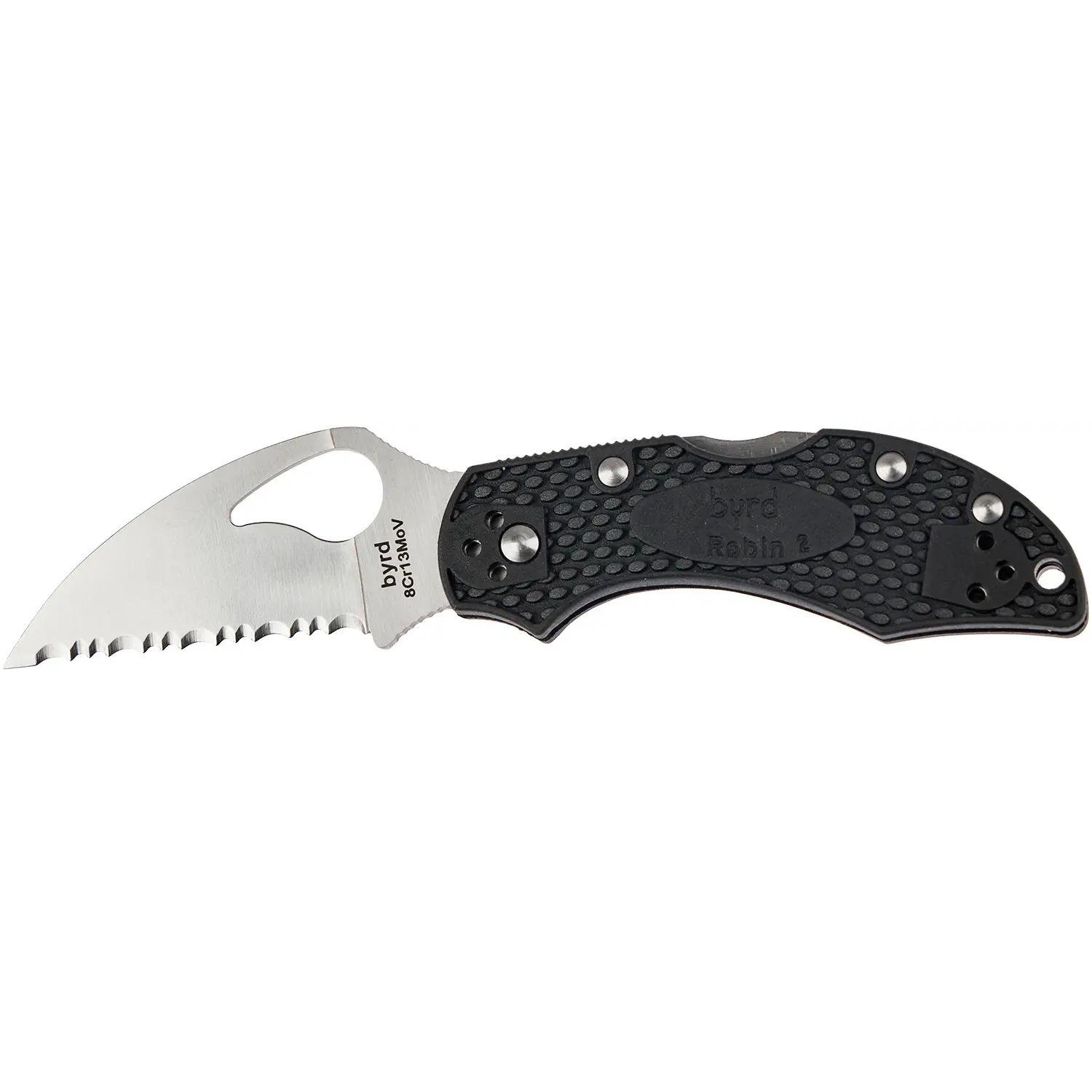 Ніж Spyderco Byrd Robin 2 Wharncliffe Serrated BY10SBKWC2 87.15.12