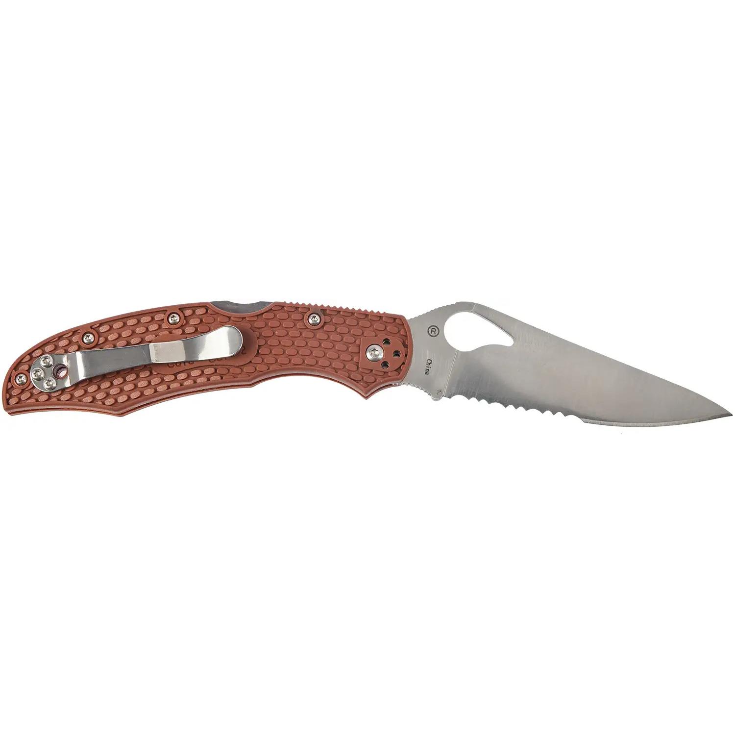 Ніж Spyderco Byrd Cara Cara 2 Half Serrated Brown BY03PSBN2 87.15.58