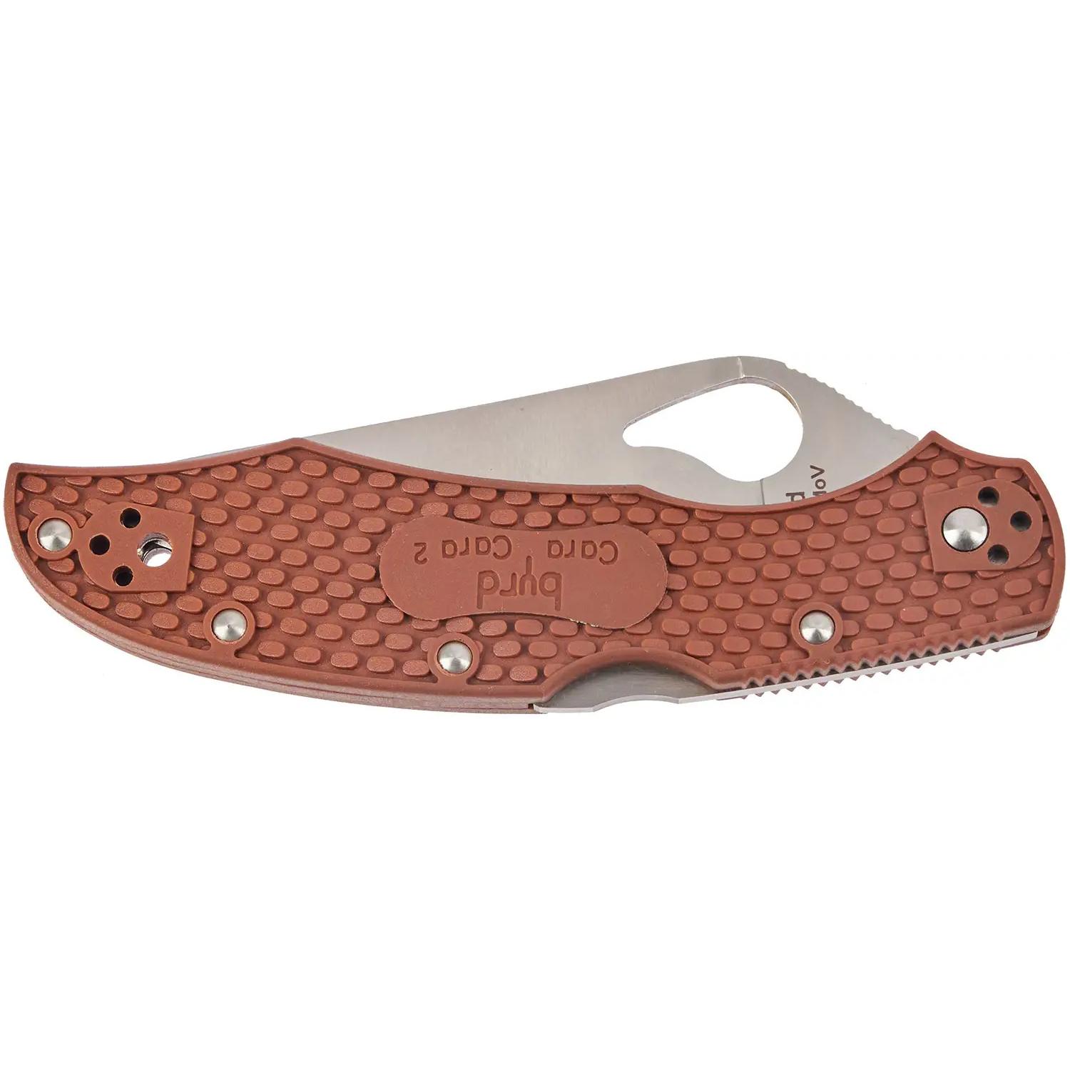 Ніж Spyderco Byrd Cara Cara 2 Half Serrated Brown BY03PSBN2 87.15.58