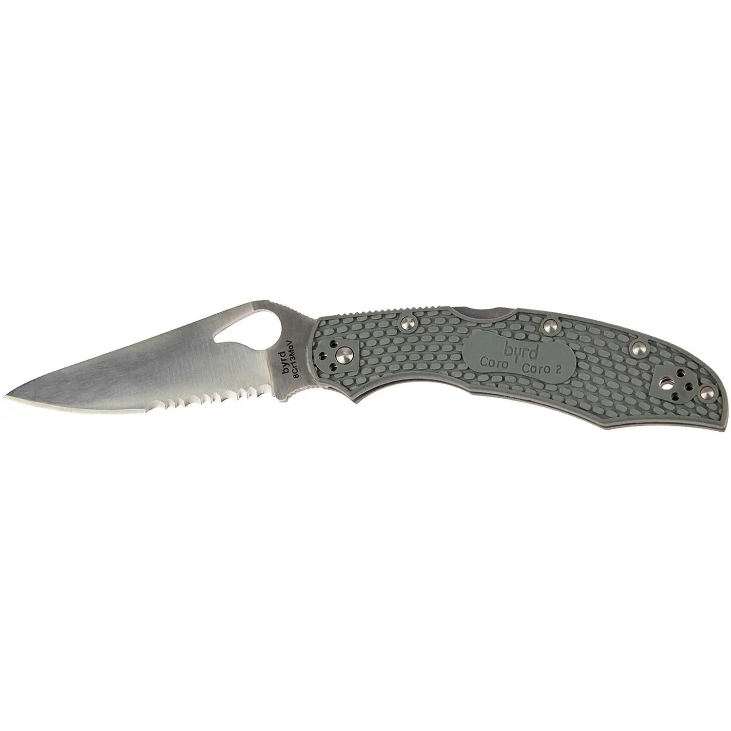 Ніж Spyderco Byrd Cara Cara 2 Half Serrated Gray BY03PSGY2 87.15.59