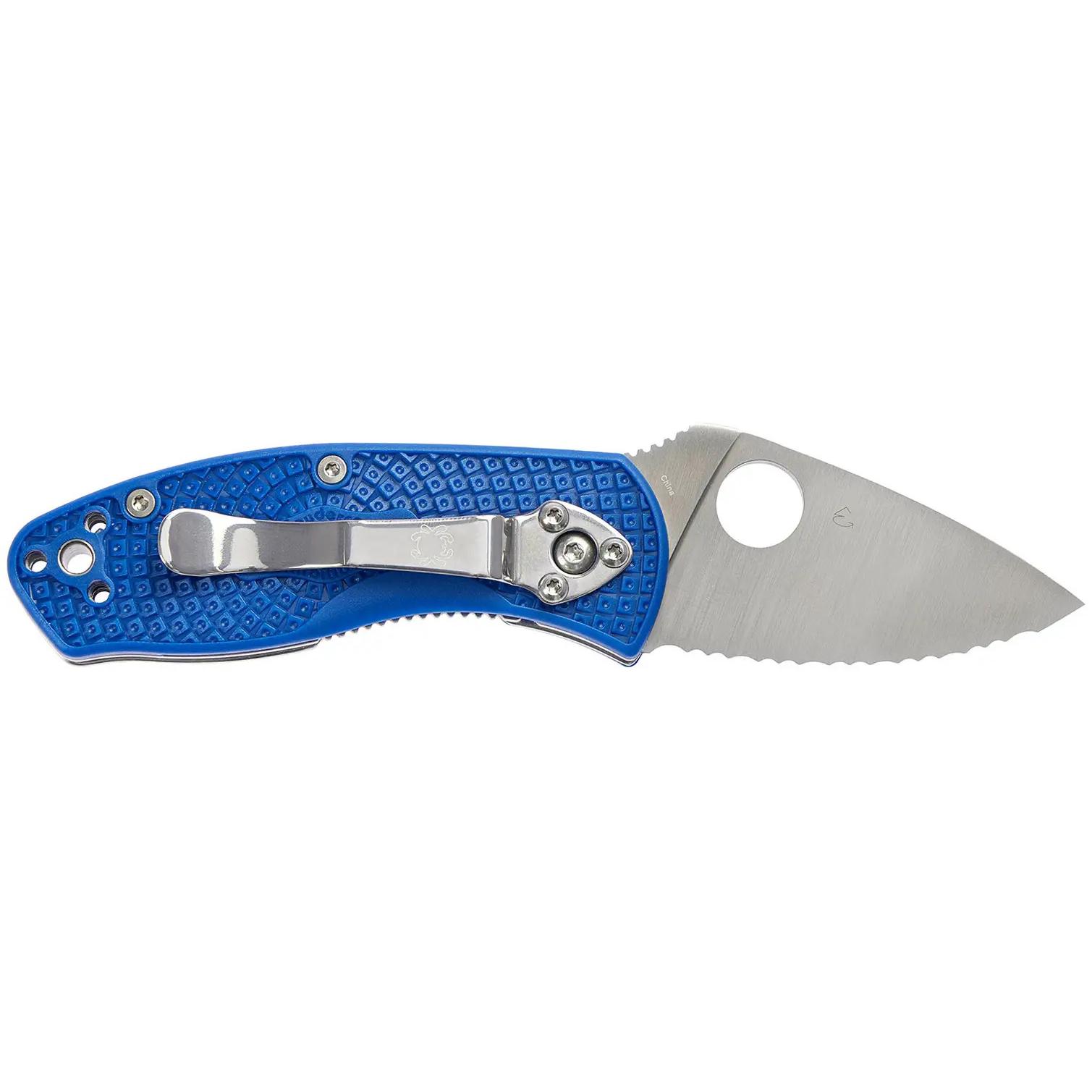 Ніж Spyderco Ambitious Lightweight Blue Serrated C148SBL 87.15.97