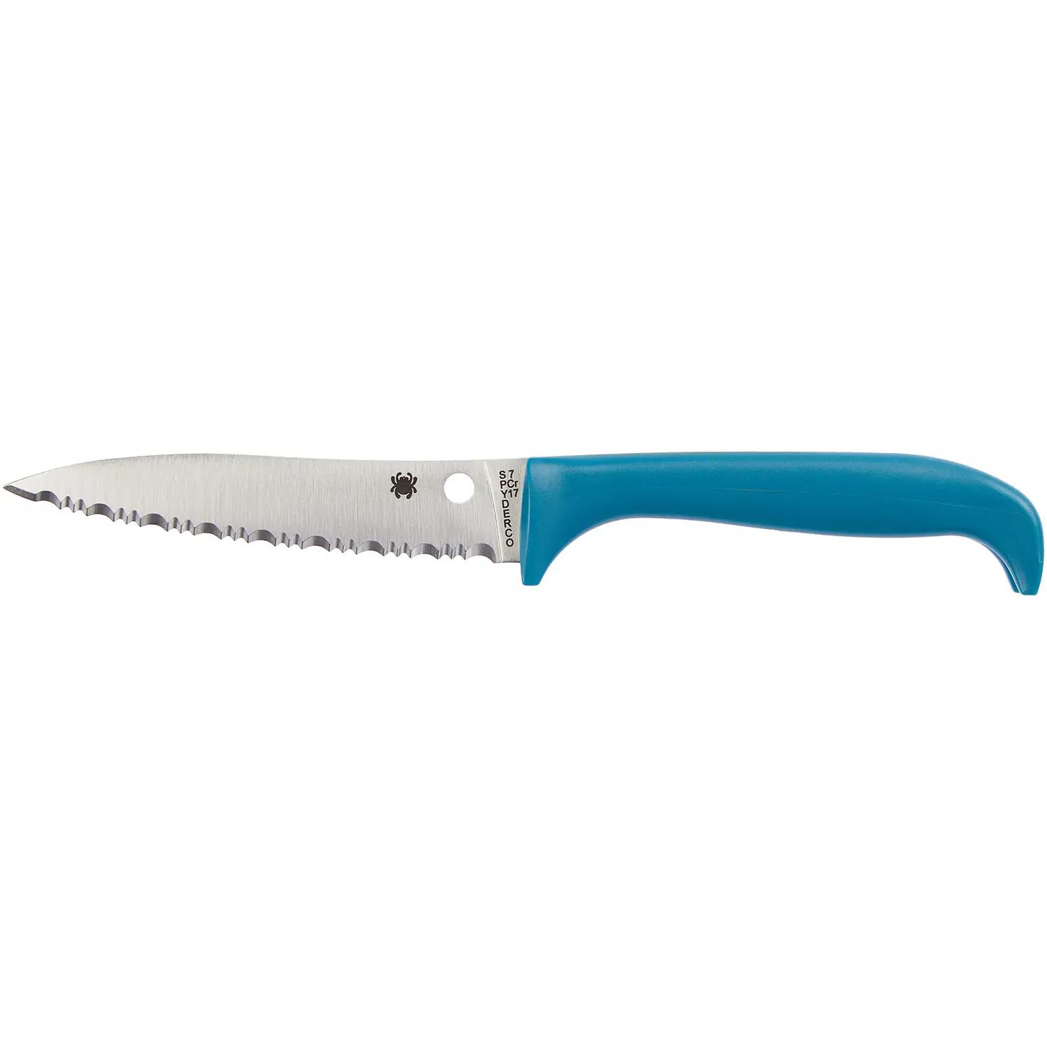Ніж Spyderco Counter Puppy Blue Serrated K20SBL 87.16.11