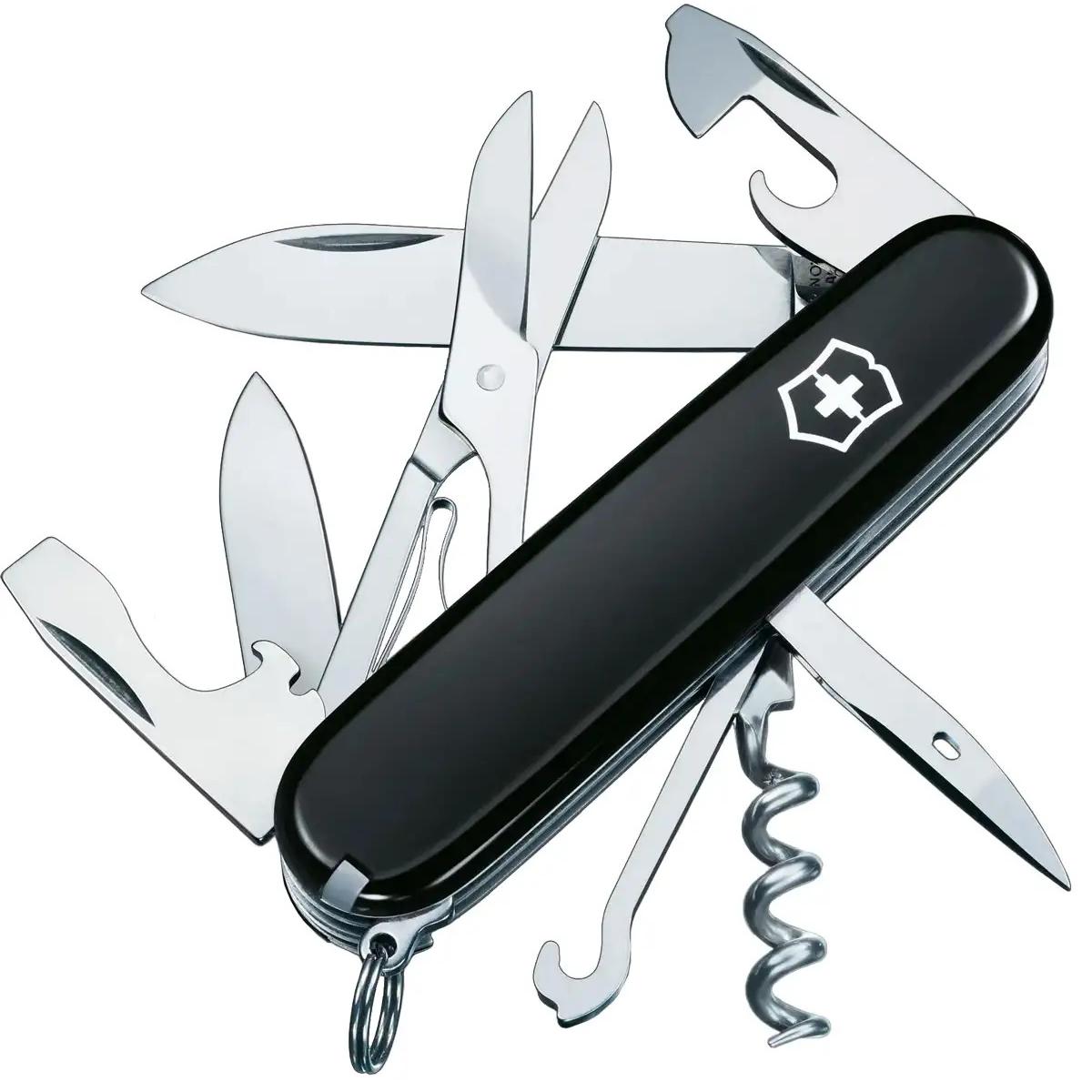 Ніж VICTORINOX 1.3703.3 Climber ц: чорний 1.3703.3 61.58.07