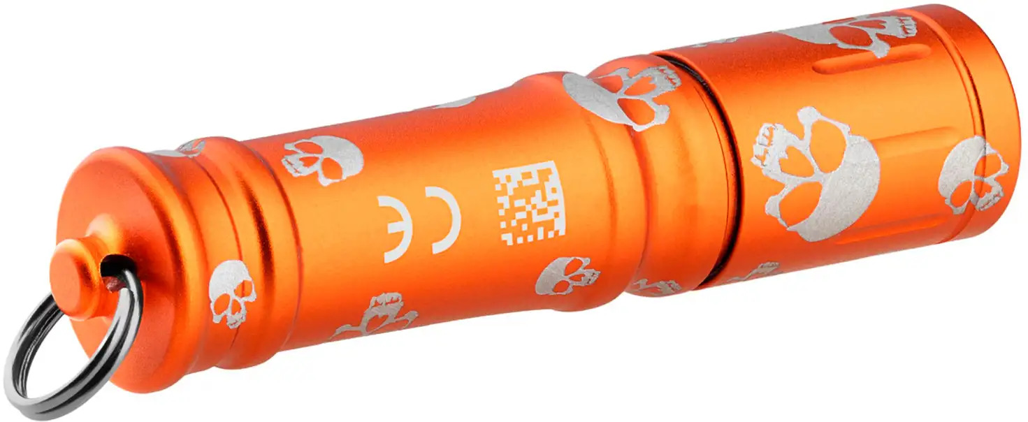 Ліхтар-брелок Olight I3E EOS Orange Skull 2370.43.90