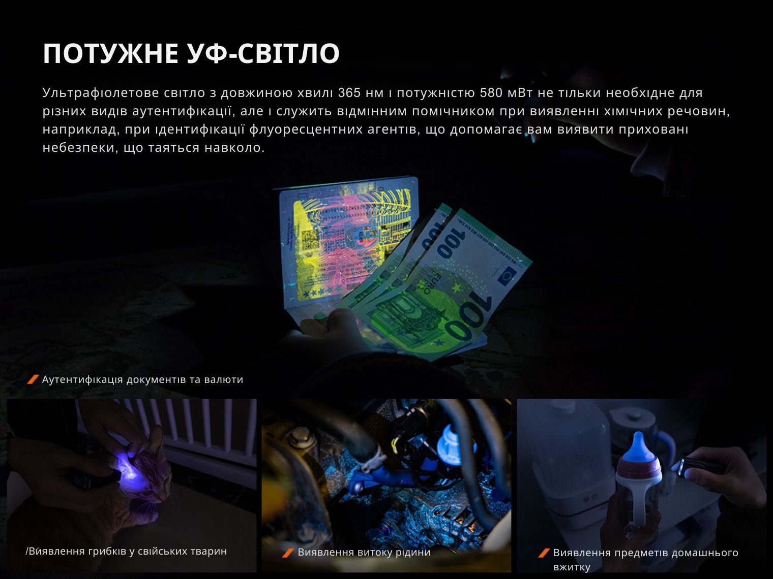 Ліхтар наключний Fenix E06R сірий 700 Лм