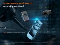 Ліхтар наключний Fenix E06R сірий 700 Лм
